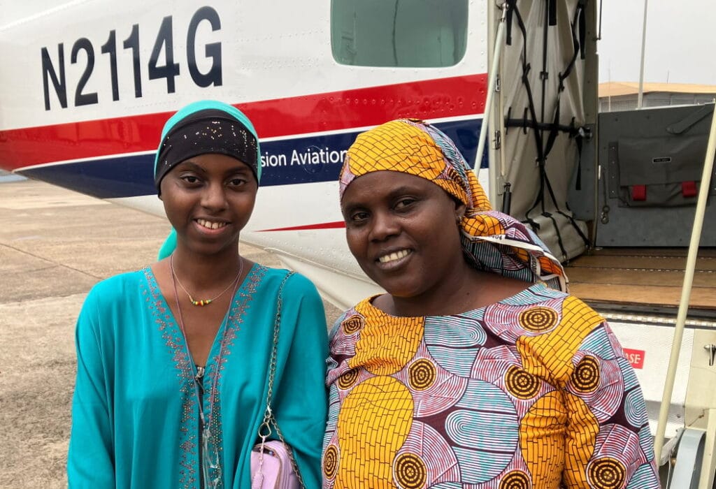 Yelikha from Guinea after her operation